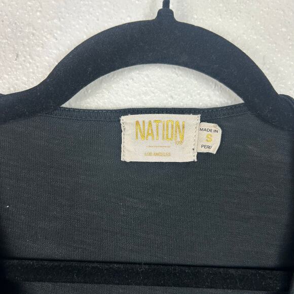 Nation LTD Lennox Wrap Romper Black Sz Small - Picture 8 of 9